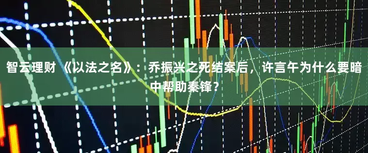 智云理财 《以法之名》：乔振兴之死结案后，许言午为什么要暗中帮助秦锋？